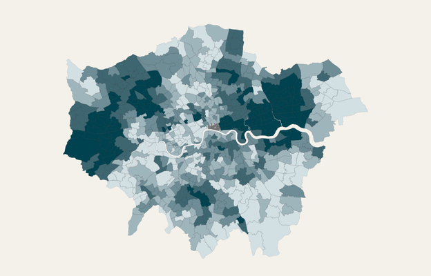 Poverty premium map